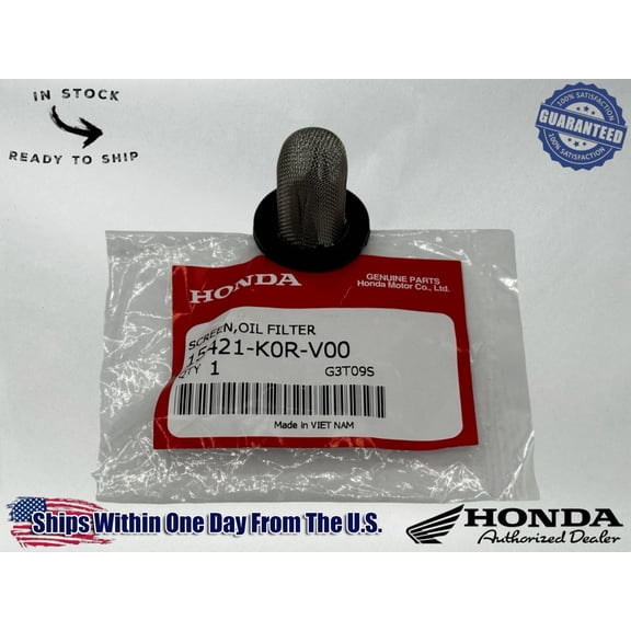 Honda Genuine OEM Authentic Oil Filter 15421-K0R-V00