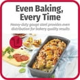 thumbnail image 4 of GoodCook Set of 2 Extra Large 13'' x 5'' Nonstick Steel Bread Loaf Pans, Cakes, Dishwasher Safe, Gray, 4 of 6