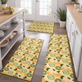 thumbnail image 2 of Yellow Lemon Fruit Mixed Fruits Yellow Pattern Kitchen Rugs Sets Of 3,Kitchen Runner Rugs Non Skid Washable,Decorative Kitchen Floor Mats for Kitchen,Sink,Laundry,17"x30"+ 17"x47" + 17"x59", 2 of 6