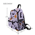 thumbnail image 3 of FORMRS School Backpack with Front Zippered Pocket 12" Student Travel Daypack, Purple Halloween Pumpkin, 3 of 6