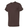 thumbnail image 2 of Men Heavy Cotton Multi Colors T-Shirt Color Dark Chocolate Medium Size, 2 of 5