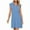 Light Blue, variant on Young Adult Dresses Women's Fashion Summer Solid Color Sleeveless Lapel Casual Dress S-2XL Gift for Her