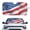 American Watercolor Flag, variant on XYZCANDO Car Windshield Sun Shade with Watercolor Turtle, Windshield Sunshade for Auto Interior Heat Protection on Hot Days