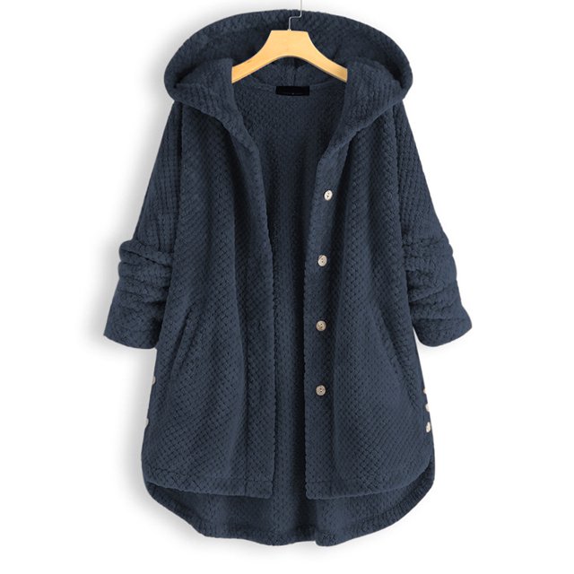 CAROOTU Femmes Sweat à Capuche avant Ouvert Manches Longues Cardigans en Molleton Mode en Vrac Réchauffement Outwear pour l'Hiver Nouveau