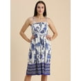 thumbnail image 5 of Moomaya Womens Viscose Rayon Co-Ord Set, Printed Dress With Shrug, 5 of 8