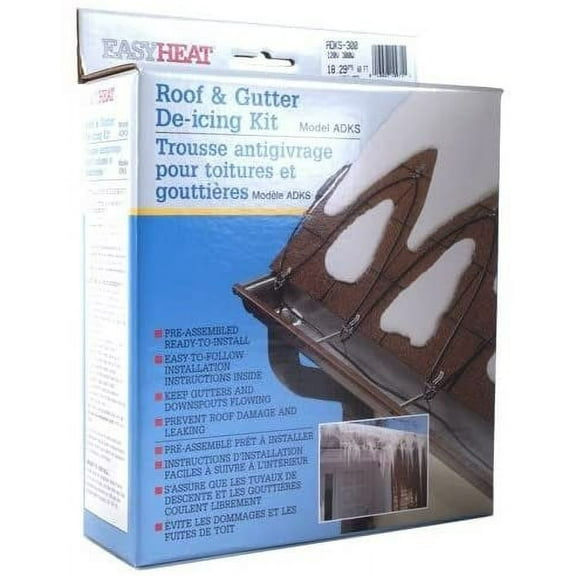 Easy Heat ADKS-400 80-Foot Roof Snow De-Icing Kit, JPBlne 2 pack