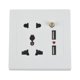 thumbnail image 1 of 2.1A Adaptador de Enchufe Cargador Pared USB Dual Interruptor Universal Wite Panel Corriente, 1 of 5