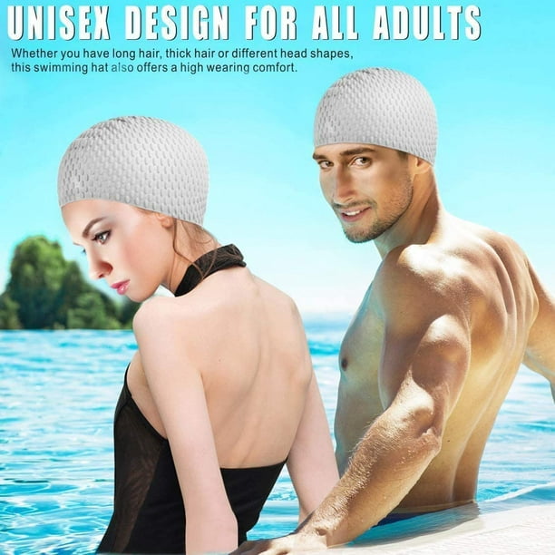 Swimming Caps, Silicone Swim Cap Anti-Slip Swimming Hats