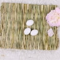 thumbnail image 2 of Rabbit Mat, Grass Mat for Rabbits, Natural Hand-Woven Grass Mat for Small Pet Chew Toy Bed for Hamster, Pig, Rabbit and Parrot - 4pcs 20*28cm*1.5cm, 2 of 5