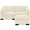 Ivory, variant on Best Choice Products 82in Modular Sectional Pillowtop Sofa w/ Ottoman & Storage - Ivory
