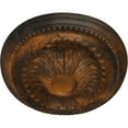 thumbnail image 3 of Ekena Millwork 18 1/2"W x 13 1/2"H x 1 7/8"P Saverne Ceiling Medallion, Hand-Painted Rust, 3 of 4