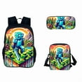 thumbnail image 5 of My World Minecraft Backpack Youth Men and Women Backpack,11,Backpack three-piece set, 5 of 6