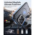 thumbnail image 3 of Funda de teléfono ESR Cyber Series con soporte para iPhone 15 Pro Max, color gris, 3 of 8
