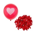 thumbnail image 1 of 100pcs Globo de Látex Confeti de de Cumpleaños para Casamiento, Compromiso rojo, 1 of 9
