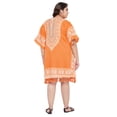thumbnail image 6 of Gypsie Blu Women Tunics Dress Short 3/4 Sleeves Caftans for Ladies Casual Dresses, 6 of 7