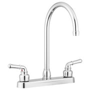 Pacific Bay Lynden Kitchen Faucet - Features a Classically Arced Spout and Traditional Two-Lever Operation – Metallic Chrome Plating Over ABS Plastic - New 2019 Model