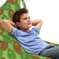 thumbnail image 1 of Animal Lounger Chair Bag, Repeating Abstract Camouflage Color Frogs Illustration, High Capacity Storage with Handle Container, Lounger Size, Caramel Fern Green, by Ambesonne, 1 of 5