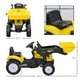 thumbnail image 5 of Aosom Kids Manual Pedal Ride-On Excavator with Front Loader Digger, Ride-On Tractor for 3 Year Old, Yellow, 5 of 5