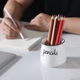 thumbnail image 6 of Porcelain Pencils Holder Stand ,Ceramic Pens Holder (White), 6 of 6