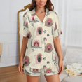 thumbnail image 2 of Sdmnsg-T Tropical Summer Surfboard Women Pajama Set Short Sleeve Comfy Pjs Sets 2 Piece Lounge Set, 2 of 8
