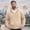 Beige, variant on Mens Casual Oversized Hooded Collar Drawstring Hoodies Pullover Sweatshirt for Men Hooded Sweatshirt for Men
