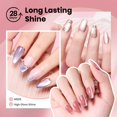 thumbnail image 5 of Beetles Soft Beam Cat Eye Gel Nail Polish Set, 6 Colors Glitter Gel Polish | Nude Pink Brown Purple Glitter Gel Nail Kit Magnetic Shine Soak Off UV Salon DIY Manicure Gift for Women, 5 of 7