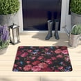 thumbnail image 2 of Pioneer Flower Floral Print Flannel Non Slip Door Rugs,Washable Door Mats Indoor,Decorative Door Mats,Dirt-Resistant and Absorbent Doormat for Entrance,Bedroom,Kitchen,Bathroom,31.5"x17", 2 of 4