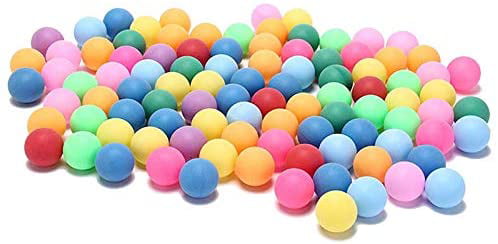 Gaetooely 150Pcs/Pack Colored Pong Balls 40mm Entertainment Table Tennis Balls Mixed Colors Beer Pong Balls Game 