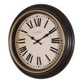 La Crosse Clock Co. 18 Inch Traditions Antique Brown Quartz Wall Clock