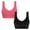 a Hot Pink, variant on ATOYSOY 2 Pack Everyday Bra for Women Ruched Sports Bra Yoga Running Activewear Thin Lightly Solid Color Underwear Push Up Bralette Workout Breathable Comfort Bra