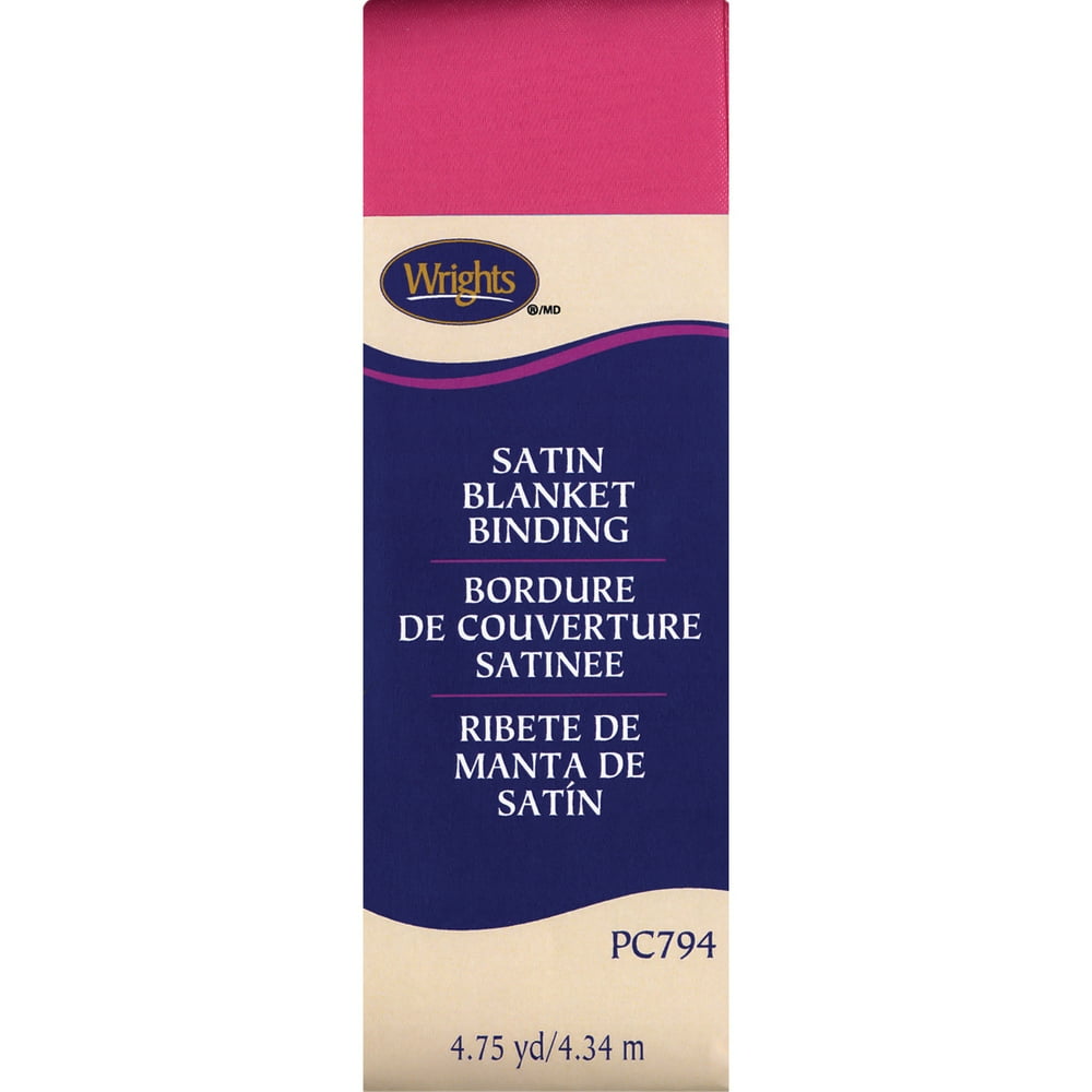 Single Fold Satin Blanket Binding 2" X 4 3/4yd Berry Sorbet