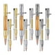 thumbnail image 1 of Set of 6 Slim Pens,Multi-Color Wooden Swivel Pen Set with Refill Shaft Bolt-on Ballpoint Pen for DIY, 1 of 5