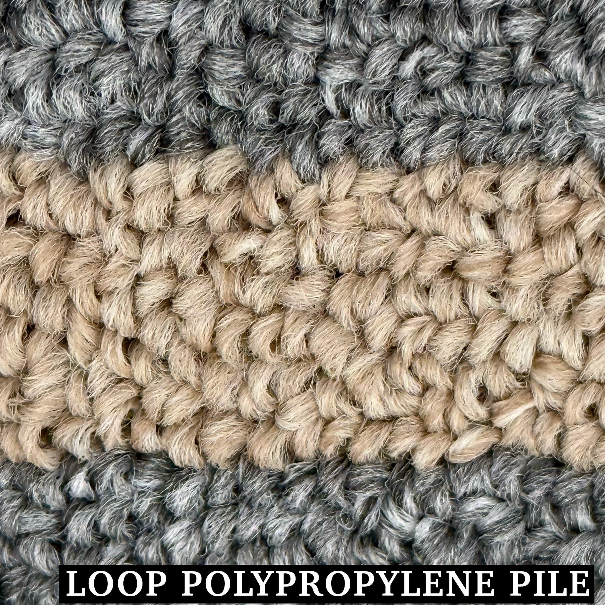 Custom Size Anti-Slip Machine Washable Loop Pile Bordered Gray Runner Rugs ( 6' x 36")