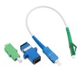 thumbnail image 1 of VGOL LC/APC-SC/UPC Fiber Optic Patch Cable - Singlemode Simplex Jumper - 20CM with Adapters and Couplers, 1 of 5