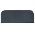 thumbnail image 2 of Outdoor Decor Urban Chic Solid Textured Print Bench Seat Cushion 48 x 18 in Navy, 2 of 4