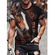 thumbnail image 2 of Camiseta informal con estampado 3D para hombre, ropa deportiva cómoda, transpirable, de secado rápido, para verano, 2024, 2 of 4
