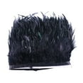 thumbnail image 2 of Faux Feather Trims Fringe Sewing Crafts Dressmaking DIY Crafts Stage Costumes Clothes for Home Wedding Party Decoration Dyed Black Cloth Edge, 2 of 9