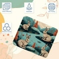 thumbnail image 3 of Rabbit Gaming Mouse Pad, Desk Mat, Square 8.3x9.8 Inch Non-Slip Rubber Bottom Printed for Office and Gaming, 3 of 6