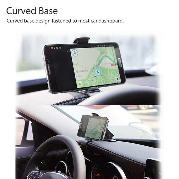 Car Dashboard Phone Holder Car Mount HUD Design - Black