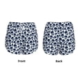 thumbnail image 3 of Rateoe black Skull white Printed 2 in 1 Women's Workout Shorts for Athletic Gym Running Shorts with Phone Pockets-Small, 3 of 7