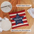 thumbnail image 2 of 4th of July Throw Pillow Covers 18x18 Set of 4 Patriotic Pillow Covers American Flag Day Pillow Covers Memorial Day Independence Day Cushion Covers for Home Outdoor Sofa Couch Decorations (18 inch), 2 of 14