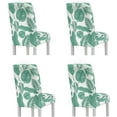 thumbnail image 2 of Tropical Green Leaf 4 Piece Parsons Chair Slipcover for Dining Room Chair Covers Set of 4 High Stretch Washable Chairs Protector Cover for Party Pet Protection Universal Fit Soft Polyester, 2 of 7