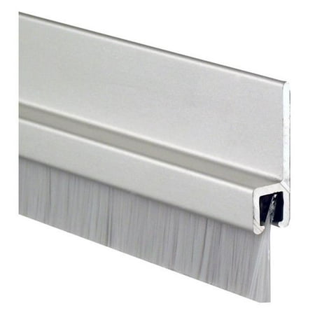 

Pemko 18041CNB84 84 in. 180 deg Aluminum Retainer Weatherstrip with 0.75 in. Nylon Brush Clear Aluminum