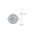 thumbnail image 3 of 3.88 Carat (Ctw VS1-VS2, G-H) Lab-Grown Diamond Double Halo Engagement Ring in 14K White Gold for Women, 3 of 6