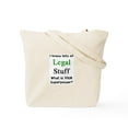 thumbnail image 2 of CafePress - Legal Stuff Tote Bag - Unisex Canvas Tote Bag, Beige, 1-Piece, 2 of 9