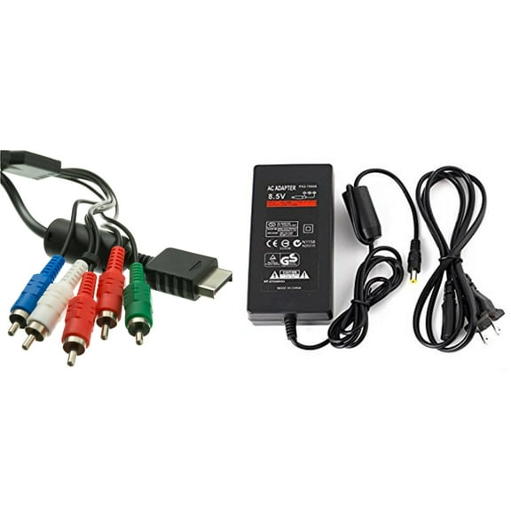 Sony PlayStation PS2 Slim Power And Component Cable Kit