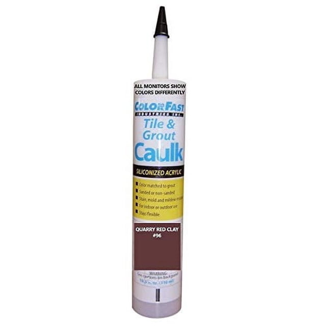 Color Fast Caulk Matched to Custom Building Products (Quarry Red Clay Sanded)