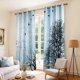 thumbnail image 4 of Cortinas opacas SUBRTEX Floral, 132 x 213 cm, color azul claro, 2 paneles, 4 of 9