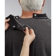 thumbnail image 3 of Silvert's Men Jersey Long Sleeve Polo Shirt, 2XL Plus Size, Black, 3 of 3