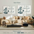 thumbnail image 4 of Elephant Stock Dreams Set Sail Wall Art - Horizontal Multi Panel Canvas - Living Room Wall Decor - Inspirational And Typography Multi Panel - Beige And Blue Decor By Natalie Carpentieri - 57" x 36", 4 of 8
